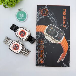 T90 Ultra 2 with Metal chain  ( AMOLED Display ) Allow to open parcel