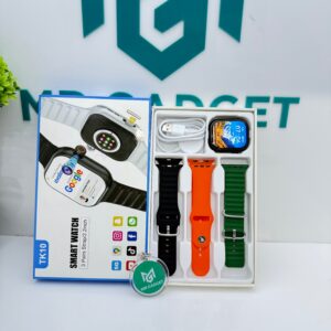 TK10 Series 10 Smartwatch 5G Android 4 GB + 64 GB Amoled Screen 3 Straps Rotating Camera|